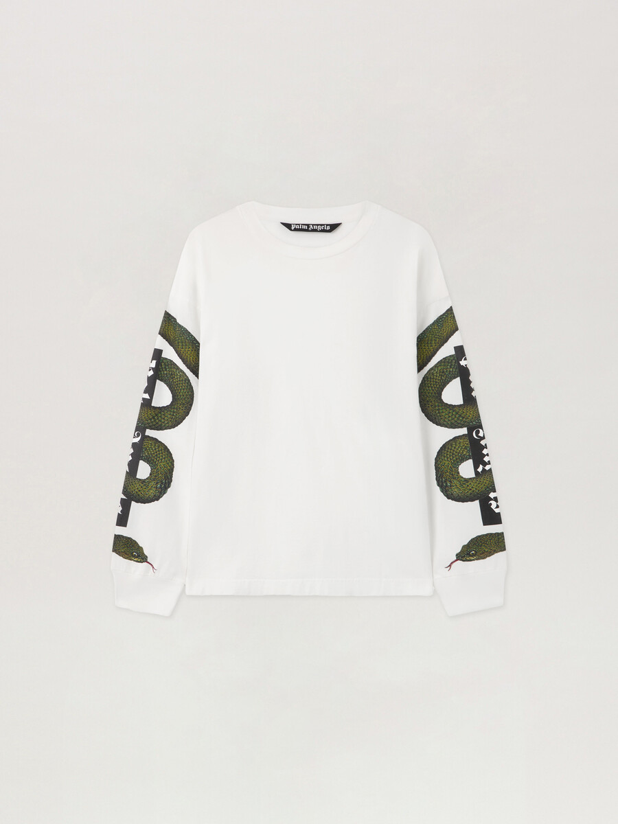 camiseta de manga larga con el logotipo de snake box