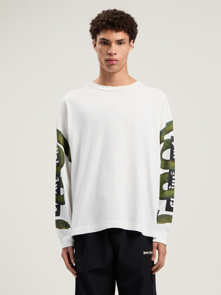 camiseta de manga larga con el logotipo de snake box