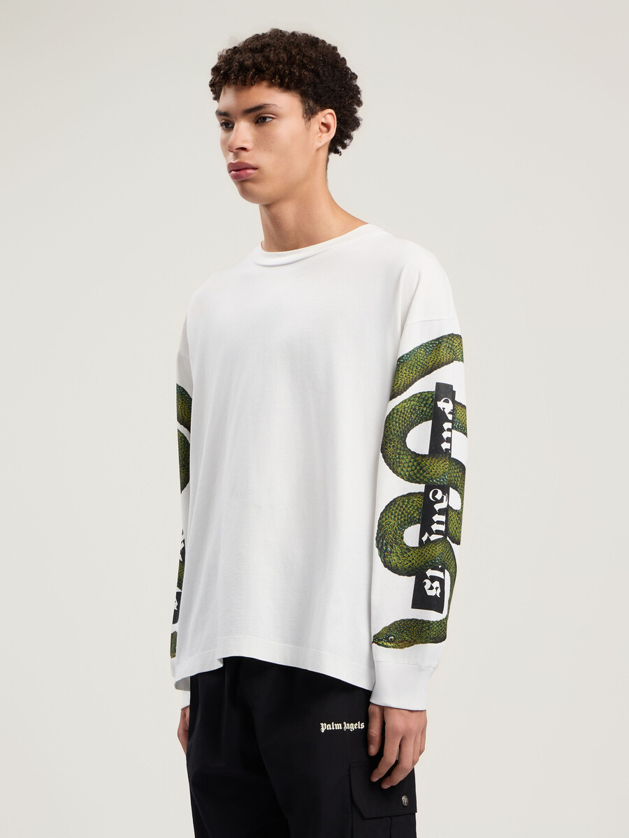 camiseta de manga larga con el logotipo de snake box