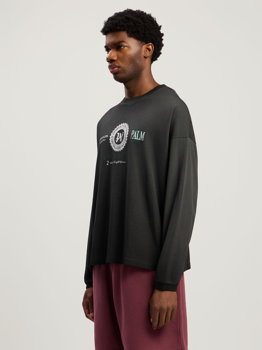 camiseta de manga larga con gráfico de dólar