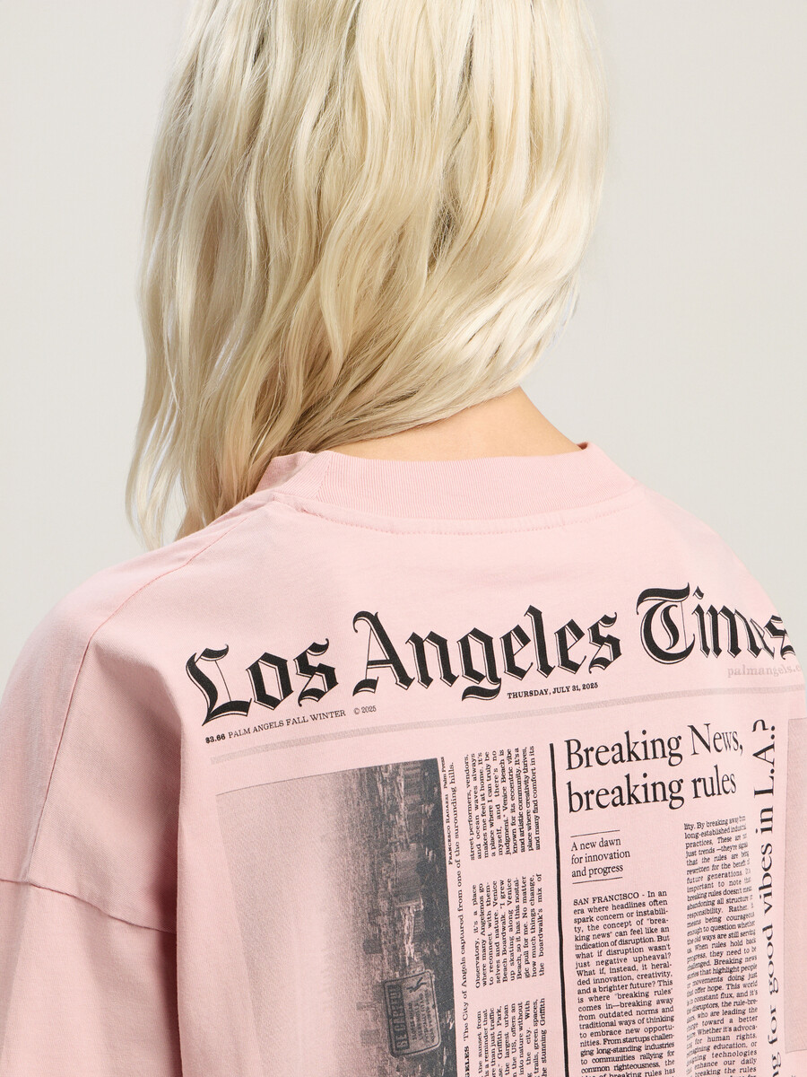camiseta holgada con gráfico de paxlatimes