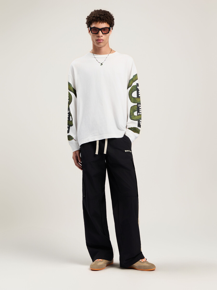 pantalones cargo con logotipo clásico