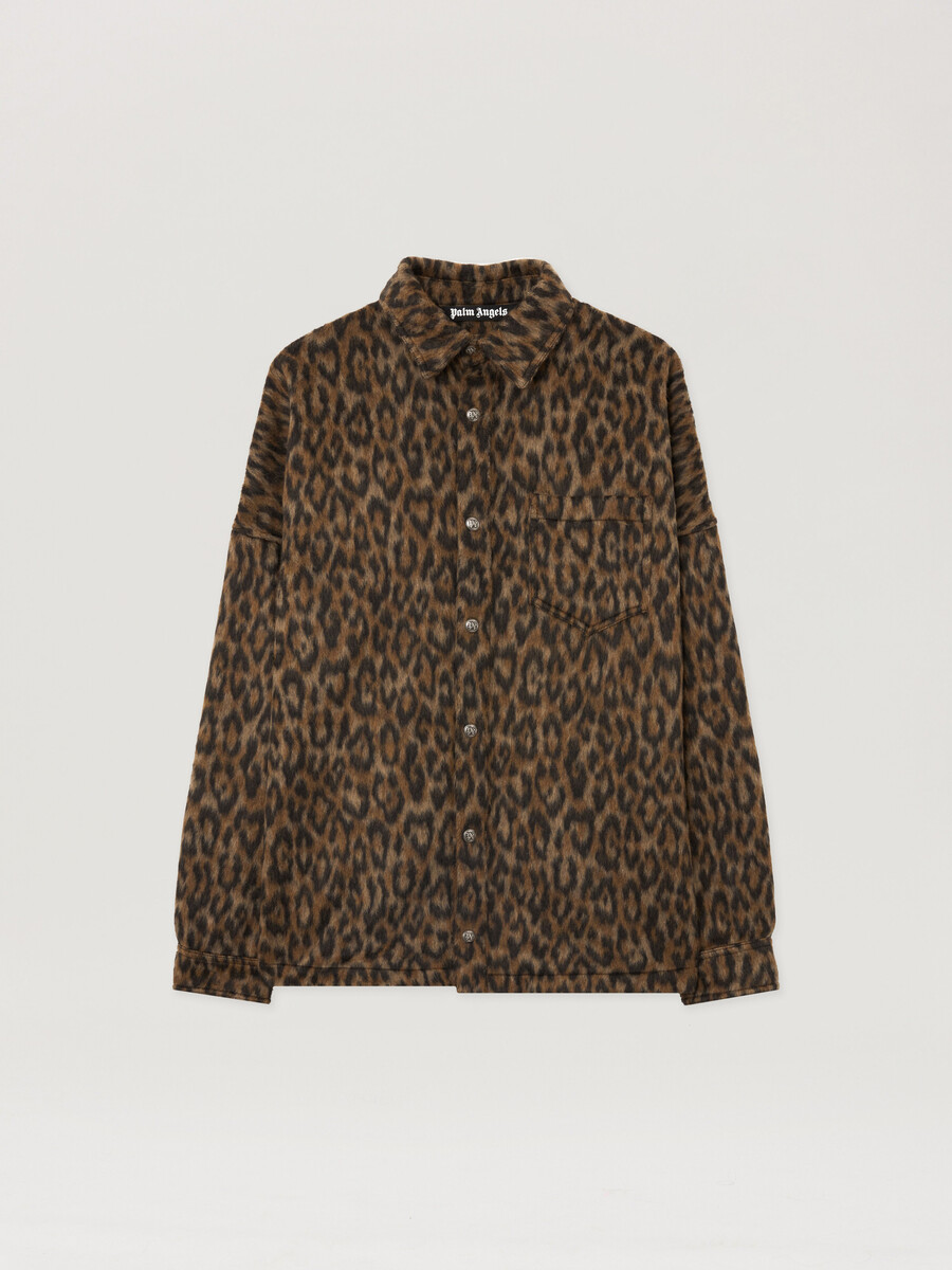 camisa clásica con logo animalier