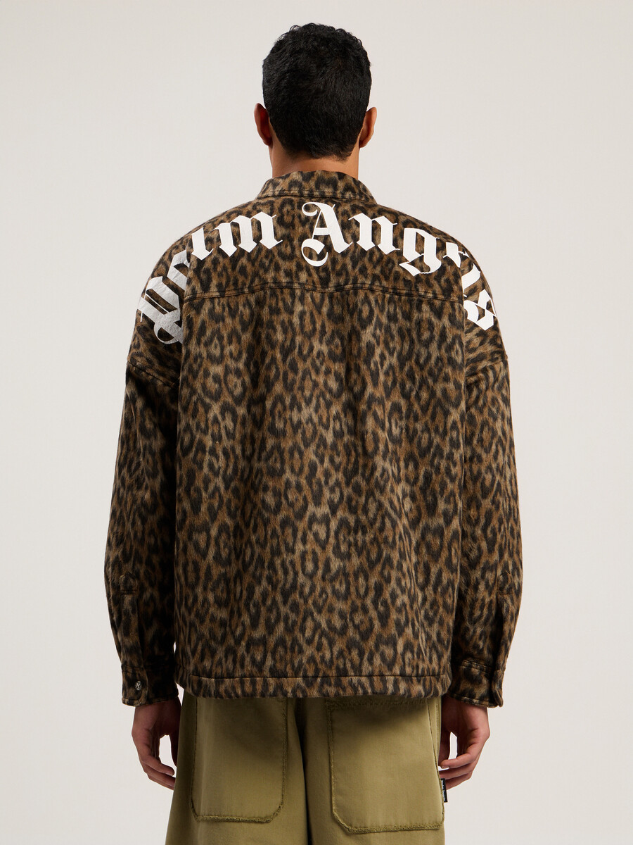 camisa clásica con logo animalier