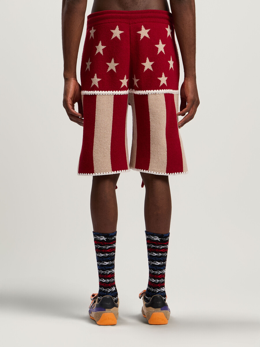 pantalones cortos de estrellas y rayas