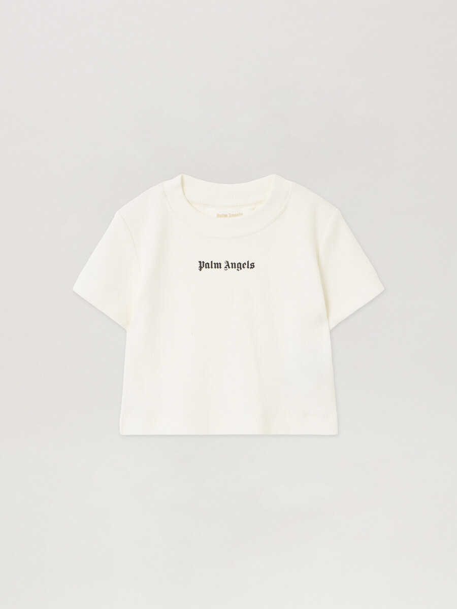camiseta de bebé acanalada con logotipo