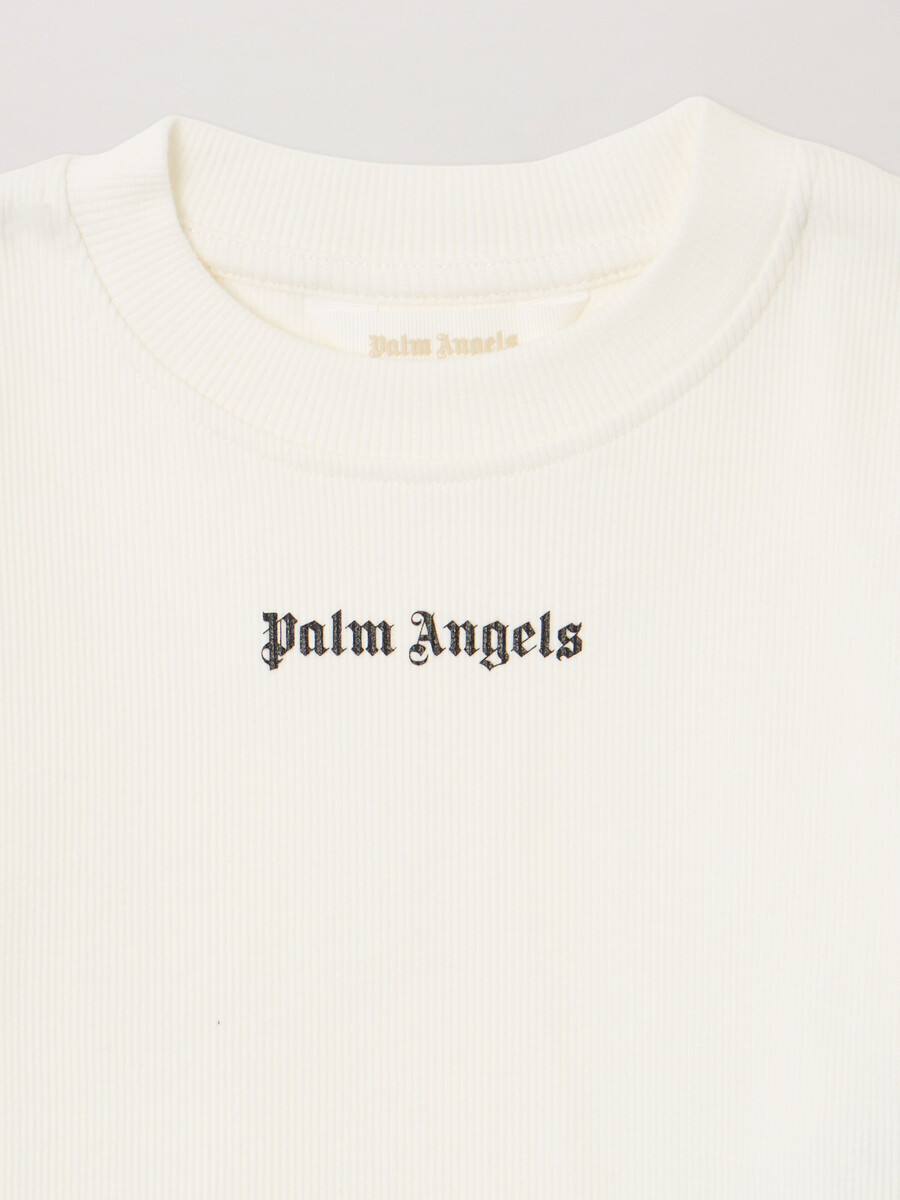 camiseta de bebé acanalada con logotipo