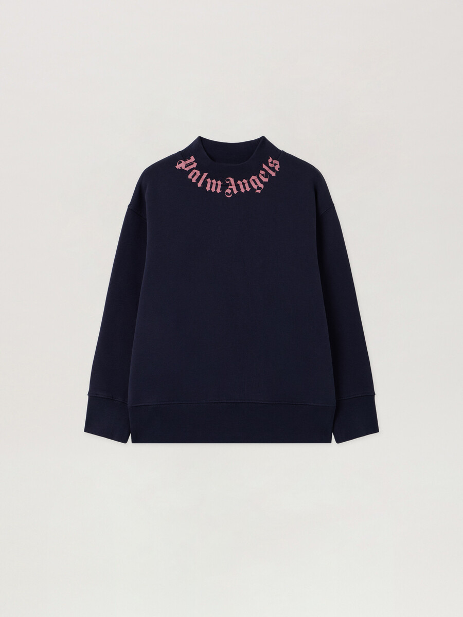 sudadera con logotipo en el cuello