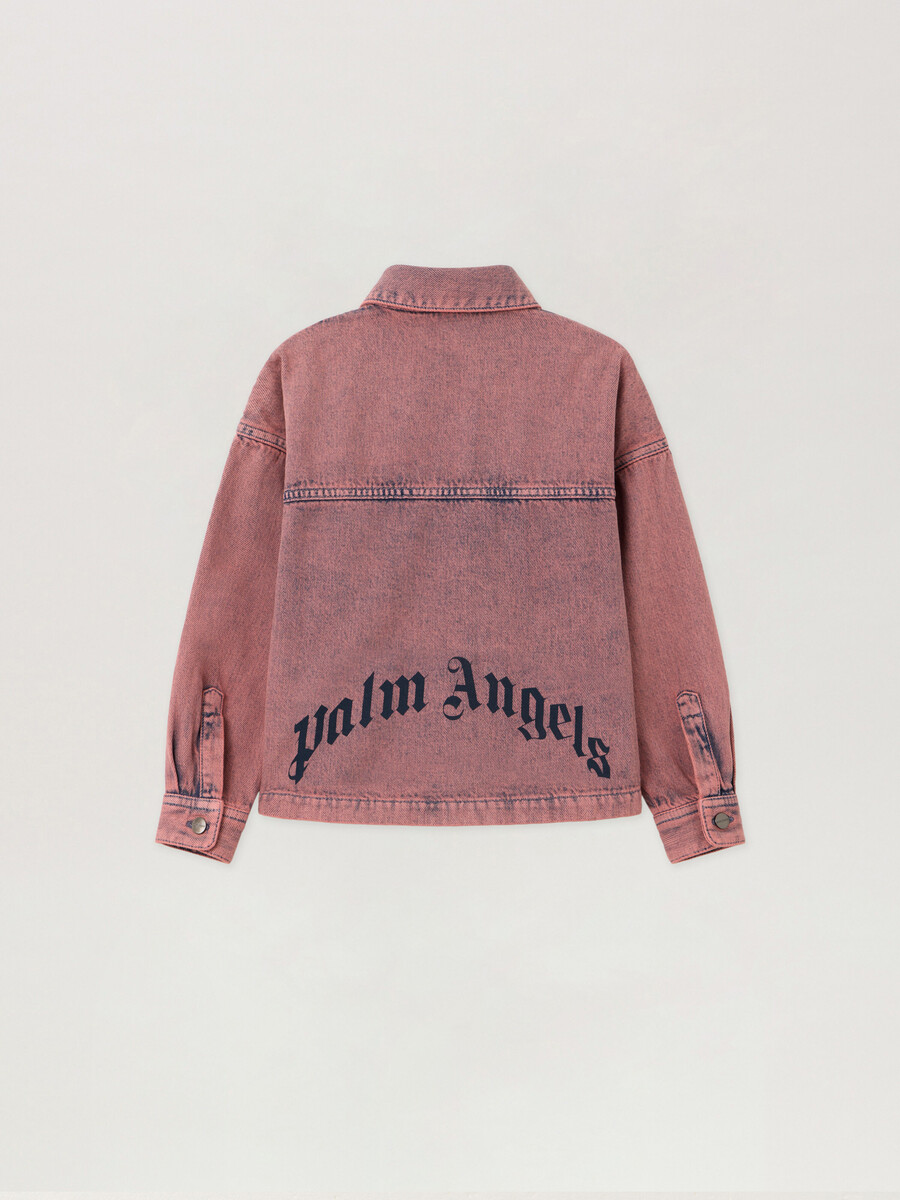 camisa corta de mezclilla teñida