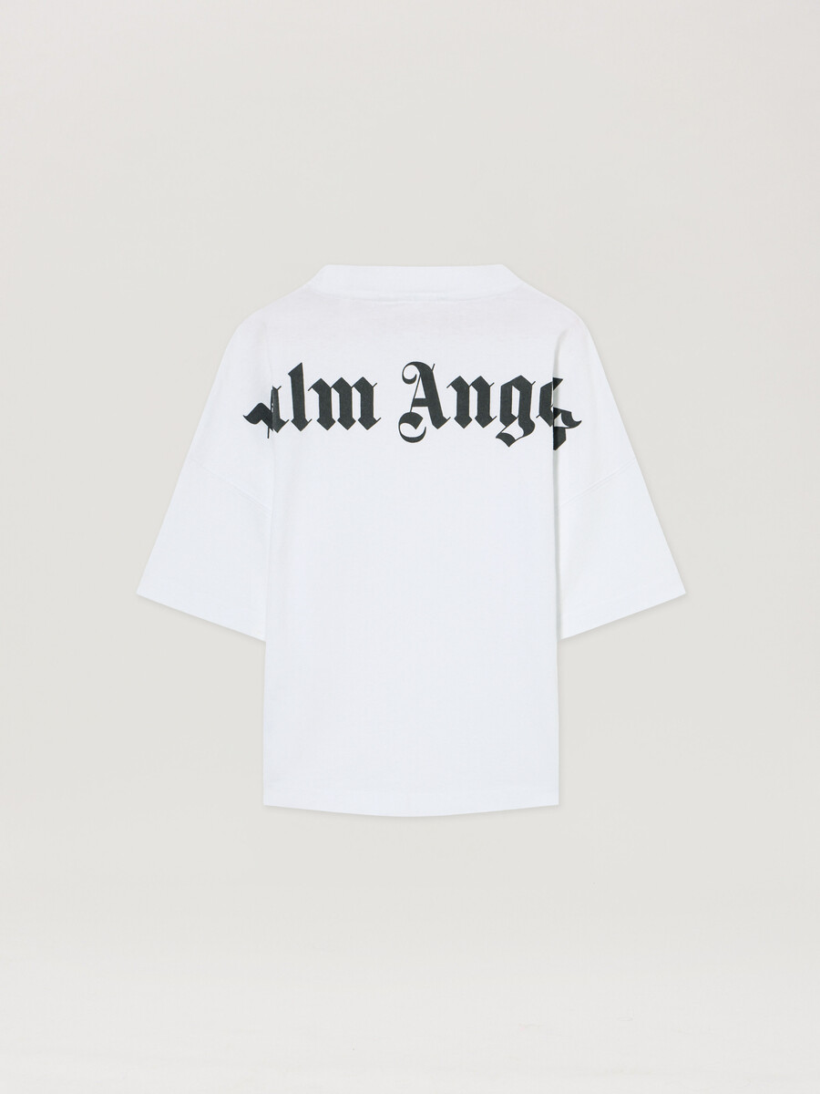 camiseta clásica con sobrelogotipo manga corta