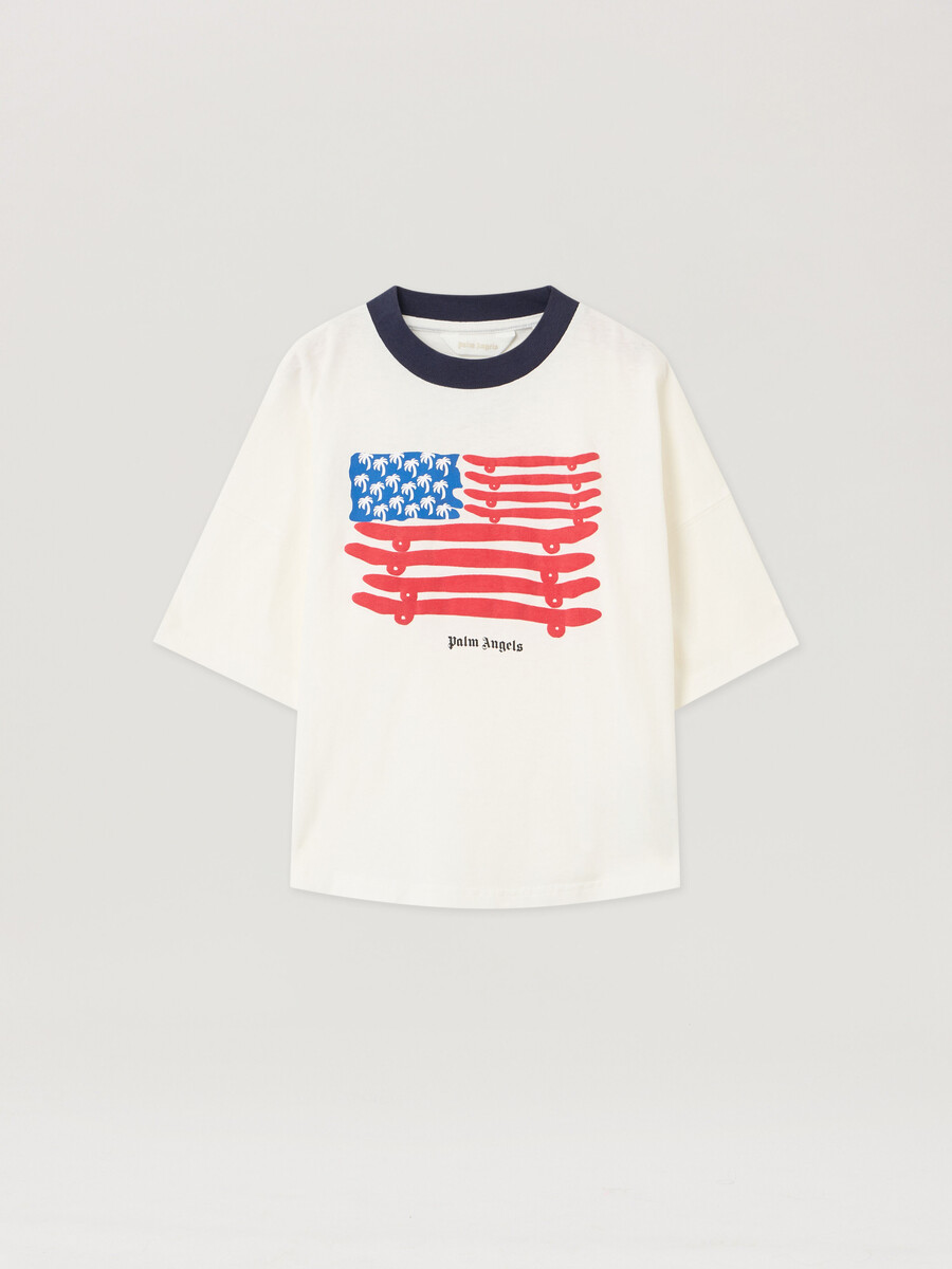 camiseta con gráfico de bandera