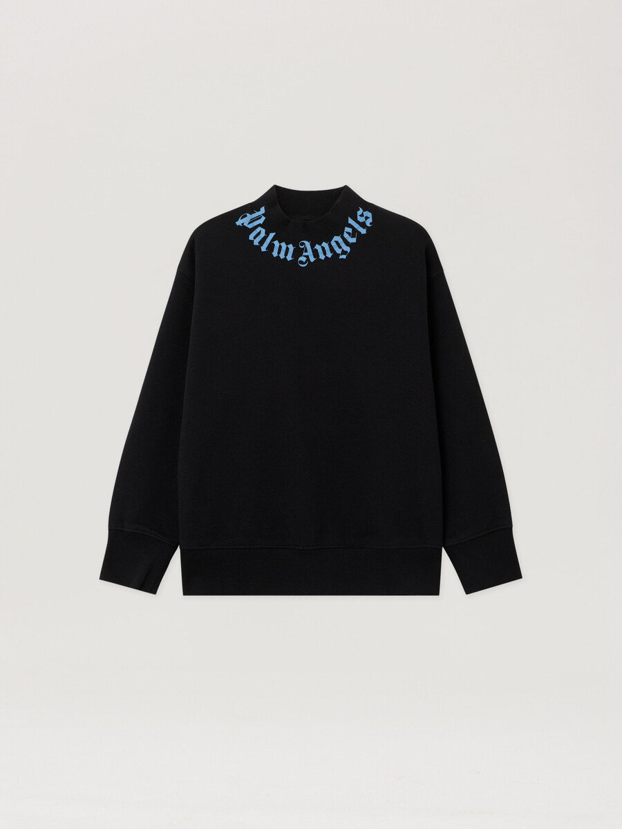 sudadera con logotipo en el cuello