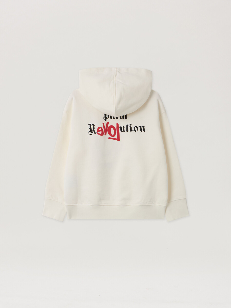 sudadera con capucha con gráfico de bandera