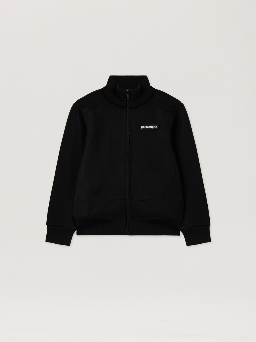 chaqueta deportiva con logotipo curvo