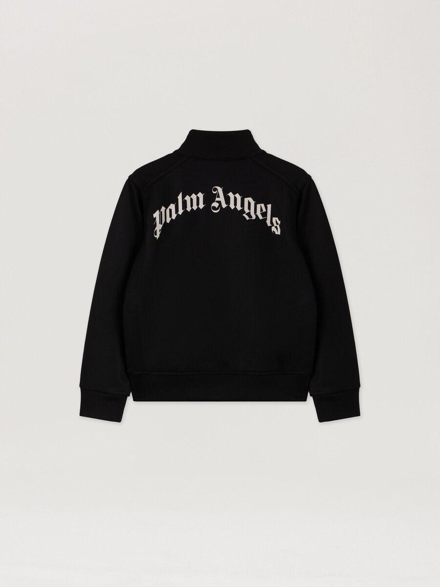 chaqueta deportiva con logotipo curvo