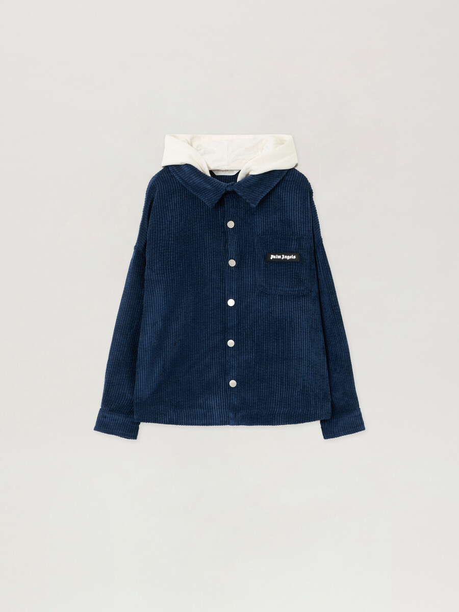 chaqueta de pana con capucha