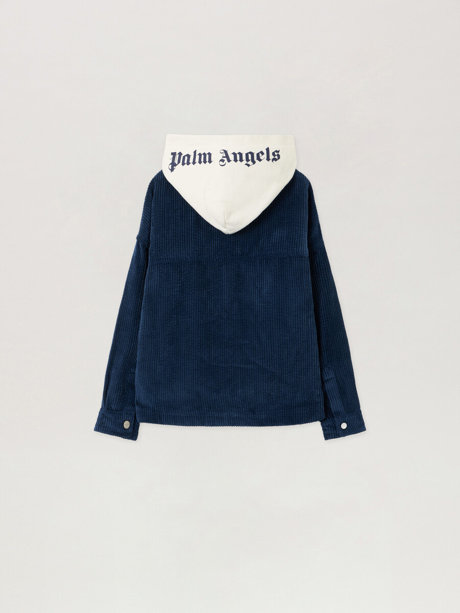 chaqueta de pana con capucha