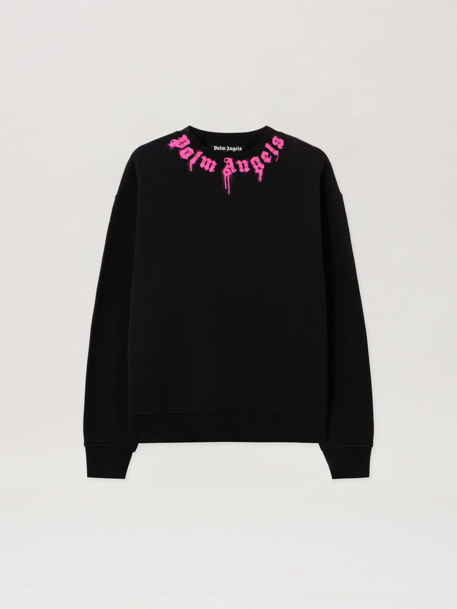 sudadera con cuello redondo y logotipo