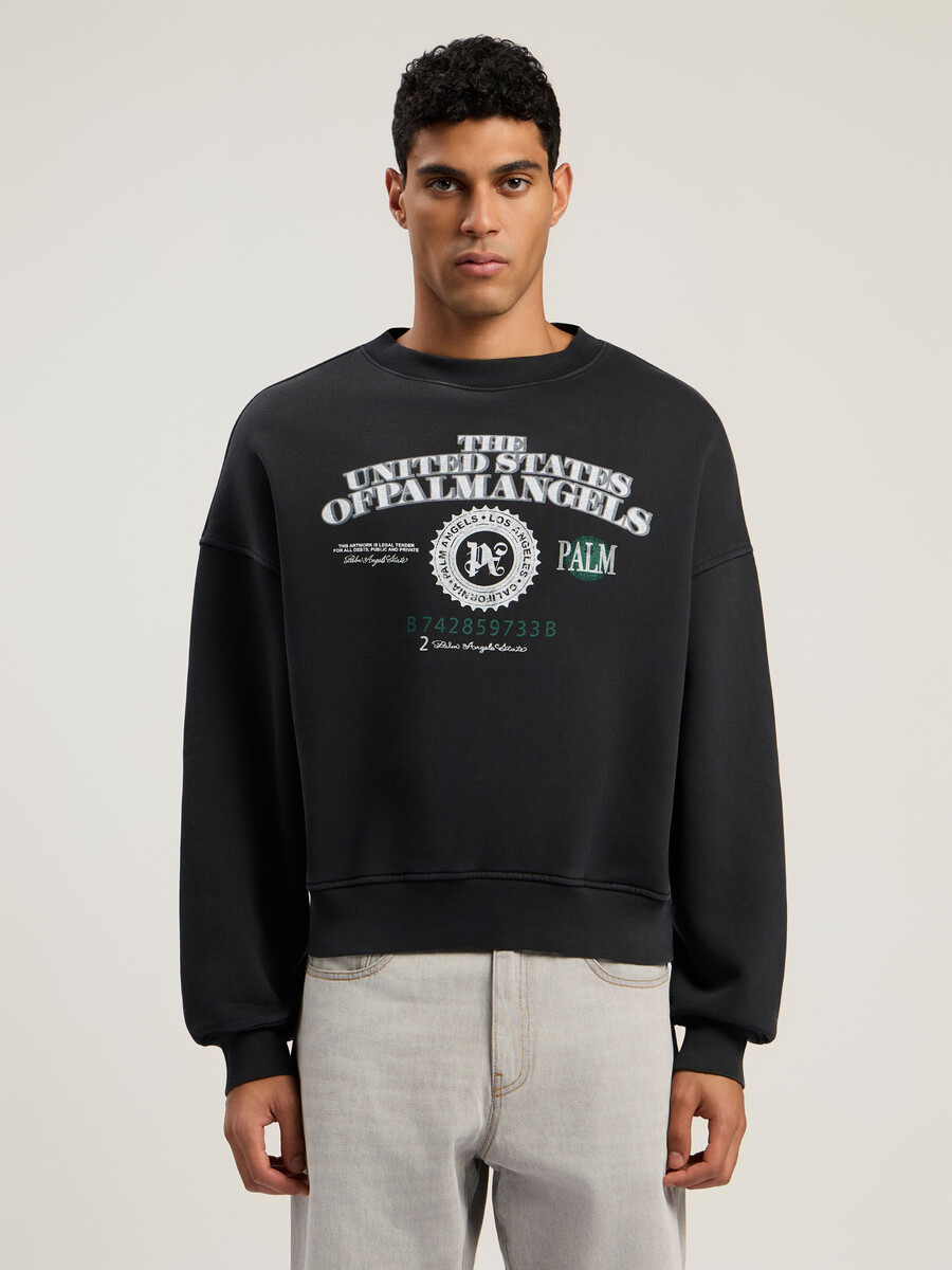 sudadera holgada con cuello redondo dollar