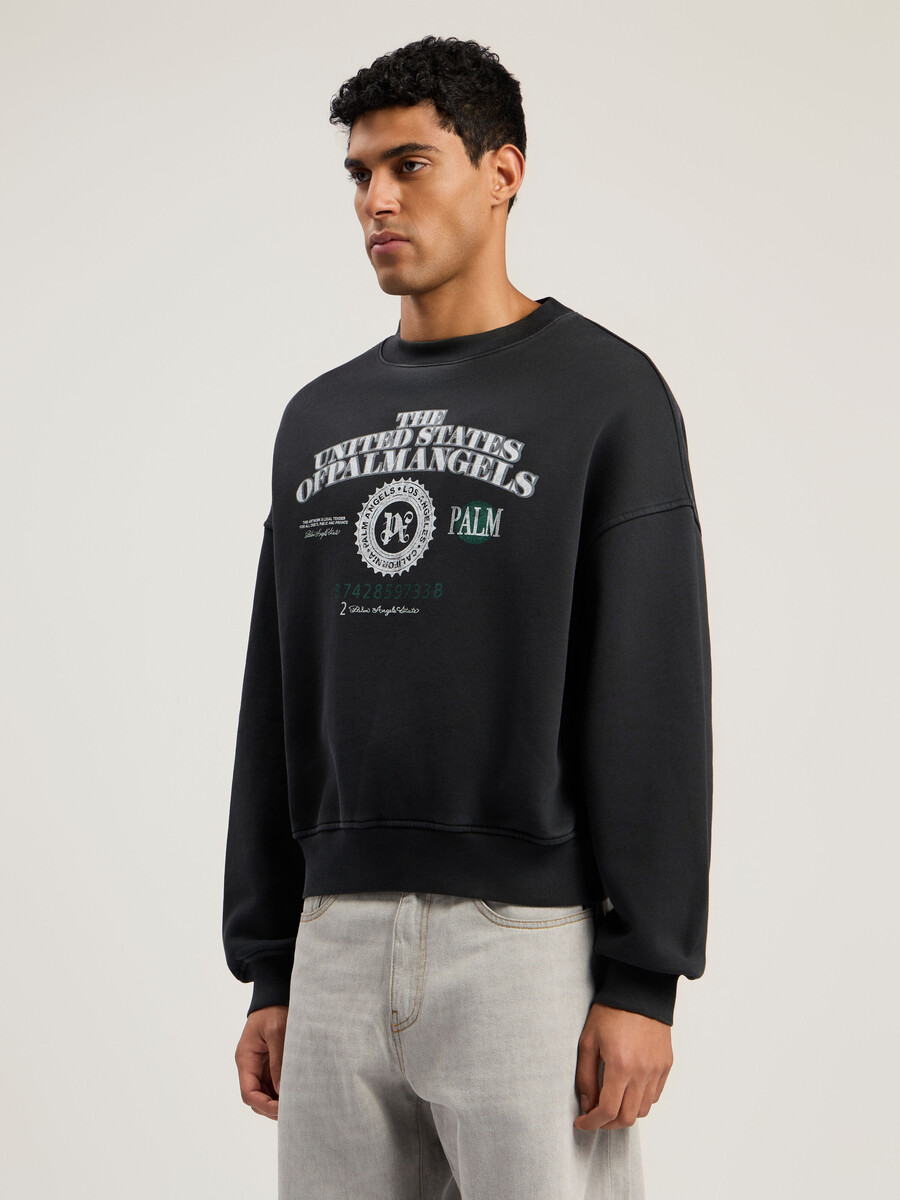 sudadera holgada con cuello redondo dollar